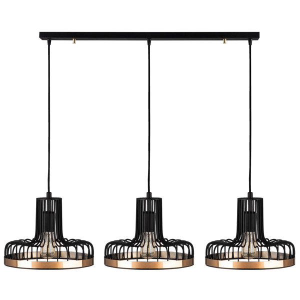 Fernleaf Eva 3 Light Kitchen Island Geometric Pendant & Reviews